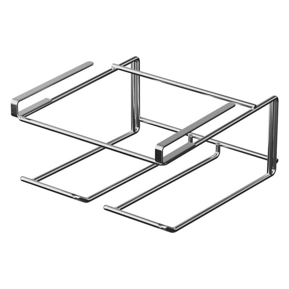 

Stainless Steel Under Cabinet Storage Rack Wall Mounted Pot Lid Holder for Kitchen