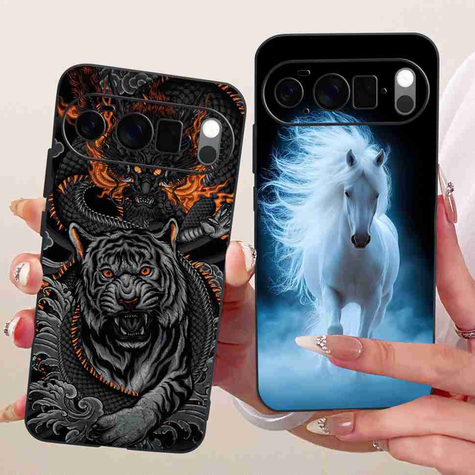 For Google Pixel 10 Pro 5G Case Fashion Painting Silicone TPU Black Soft Cover For Google Pixel 10Pro GEHN3 Phone Cases Bumper