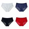 Hollow-out Lace Seamless Panties Low-waist Women's Underwear Mesh Lace Briefs  Summer Spring