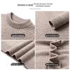 SHANSHAN Men's 100% Pure Wool Round Neck Sweater