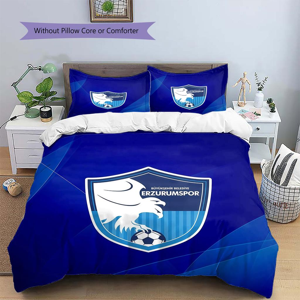 Erzurumspor FK Pattern Bedding Quilt Set Home Decoration Gift (1 * duvet cover + 2 * pillowcase without core)