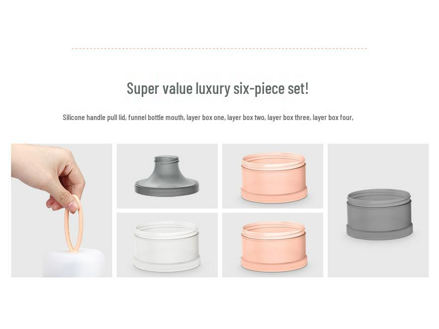 MillyMally Portable Milk Powder Box: Large Capacity, Mini Compartment for Baby Outings.