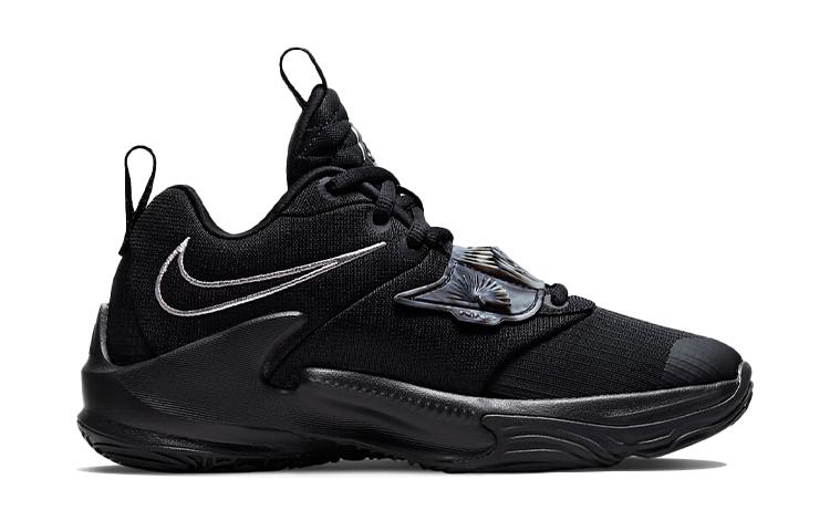 Nike Zoom Freak 3 Slip Resistant Cushioning Abrasion Resistant Rebound Low top Children's Basketball Shoes Black DB4158-002