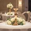 3 Pieces Candlestick Holder with Flared Base Reflective for Weddings