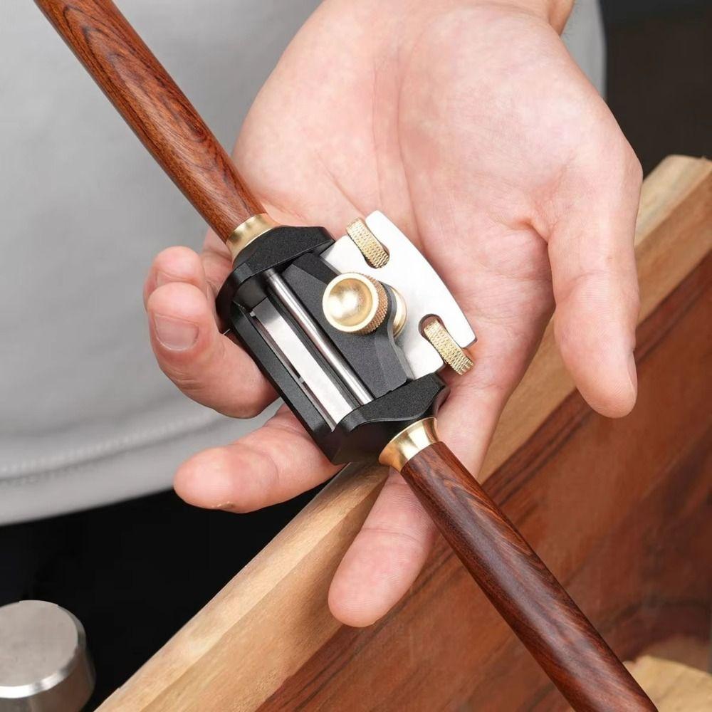 Aluminum Alloy Mini Planer Tool Sharp Precision Scraper Hand Planer Durable Flat Base Planer Woodworking Planer Trimming