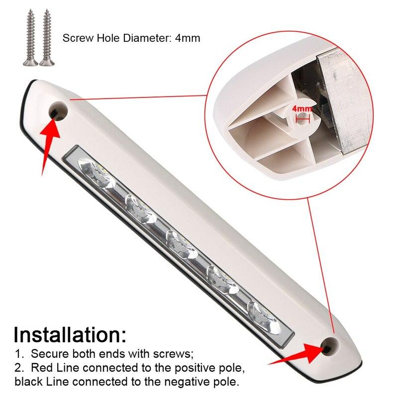 12V/24V RV LED Awning Porch Light Waterproof Motorhome Caravan Van Camper Trailer Wall Lamps