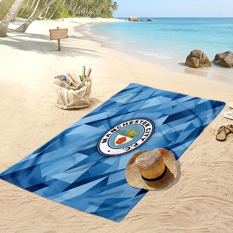 Manchester City Printed Beach Towel Quick Dry Soft TowelPortable Large Rectangular Beach Blanket for Travel Swimming Pool