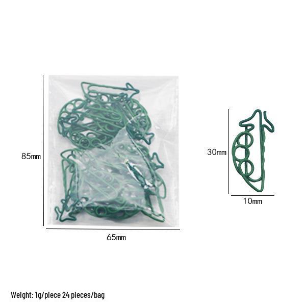 Cross-Border Colorful Carrot Paper Clips - Creative and Irregular Cartoon Metal Bookmarks for Planners