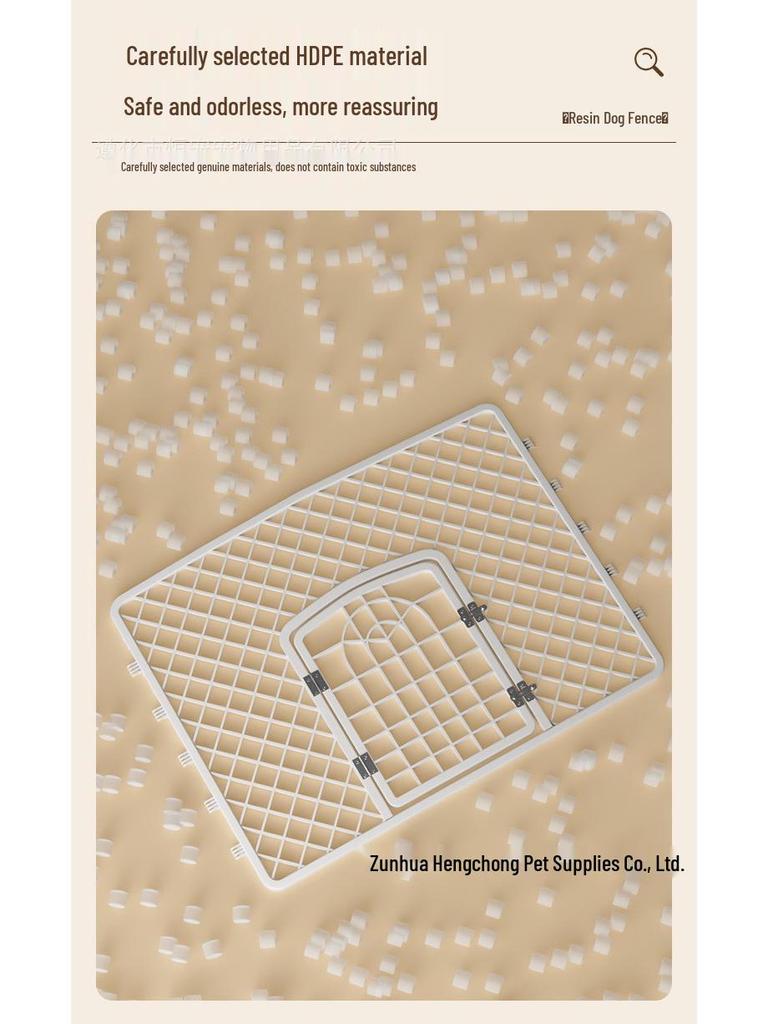 Pet Dog Fence: Indoor Isolation Gate for Small, Medium, and Large Dogs - Durable Resin Construction