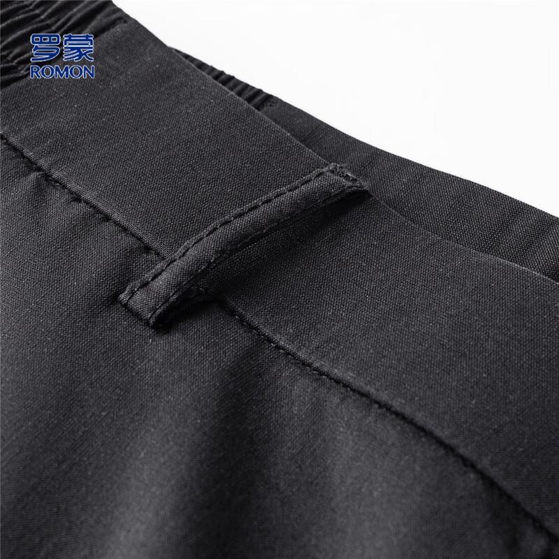 Luomeng Men's Lyocell-Linen Blend Loose Fit Casual Business Pants