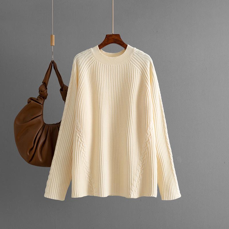2025 Autumn/Winter Women's Loose Knit Round Neck Sweater