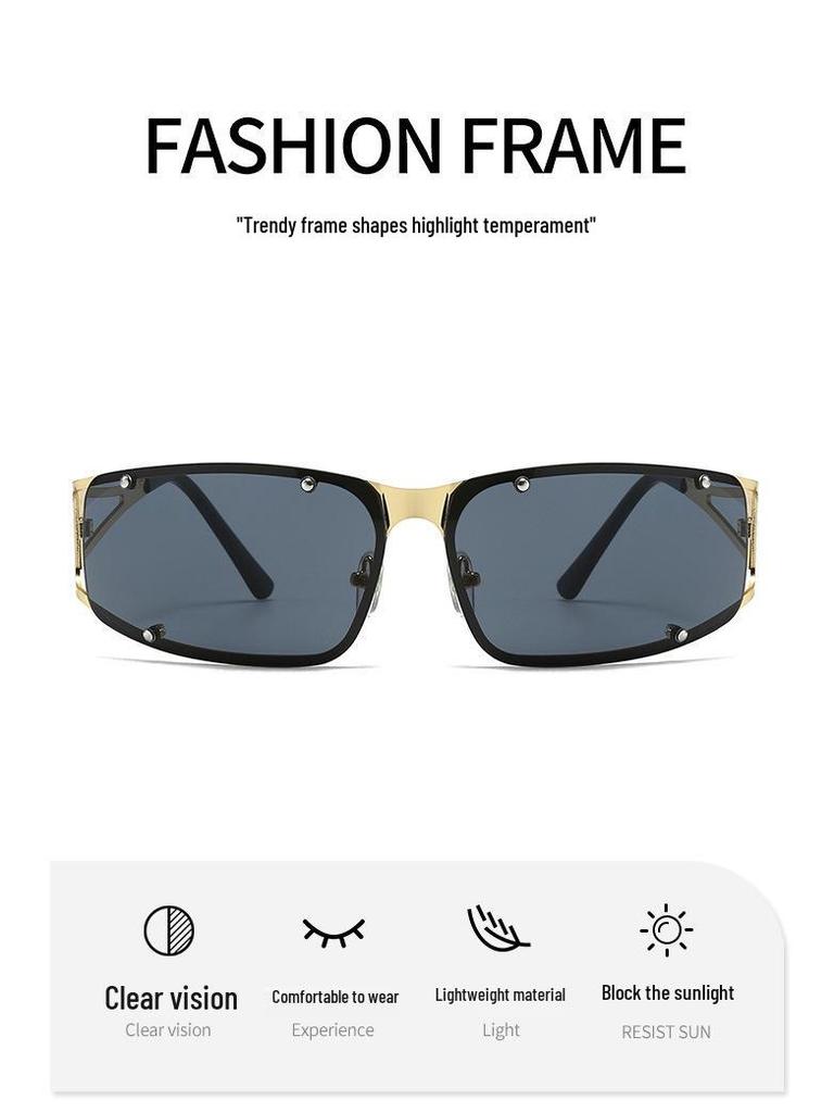 Y2K Women's Cat Eye Sunglasses: High-End UV Protection for Cycling, Driving, Climbing, and Posing