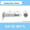 Single-Slot Stainless Steel M3*D4D5 Shoulder Head Bolt with Smooth Shank and Partial Thread