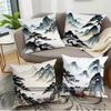 Chinese Landscape Ink Pillow Covers Pattern Cushion Cover Suitable for Sofa Bedroom Car Pillow Cover