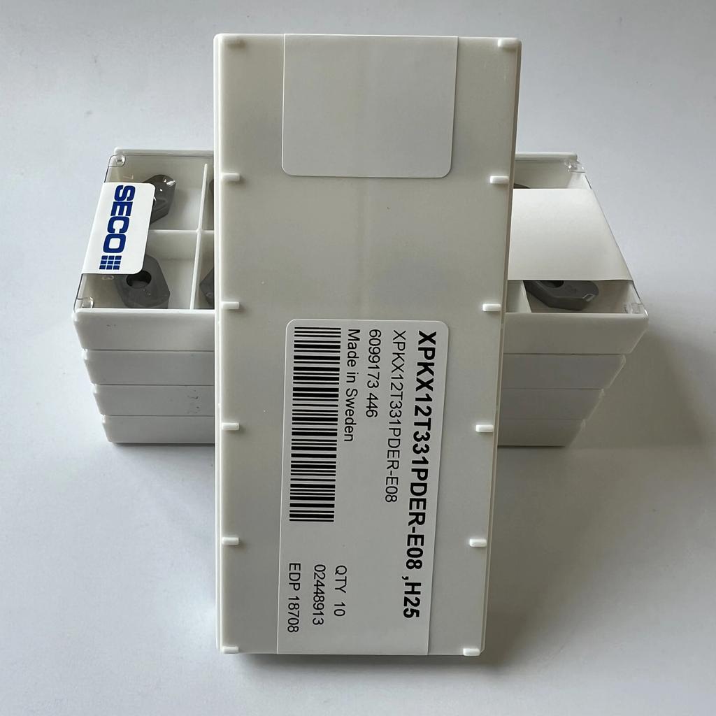 XPKX12T331PDER-E08, H25 / Industrial indexable Carbide Inserts 10 Pcs