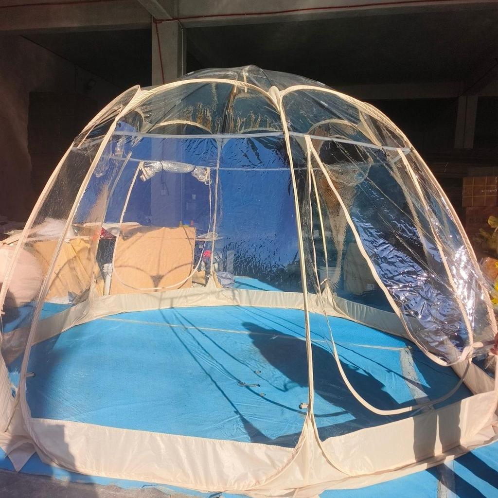 Starry Sky Transparent Bubble Tent: Cozy Outdoor Dining & Sunroom No-Setup Required