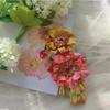 Personalisierter Echtleder Handgefertigter Blumen Taschenanhänger Kundenspezifische Geschenke für Mutter Valentinstagsgeschenke