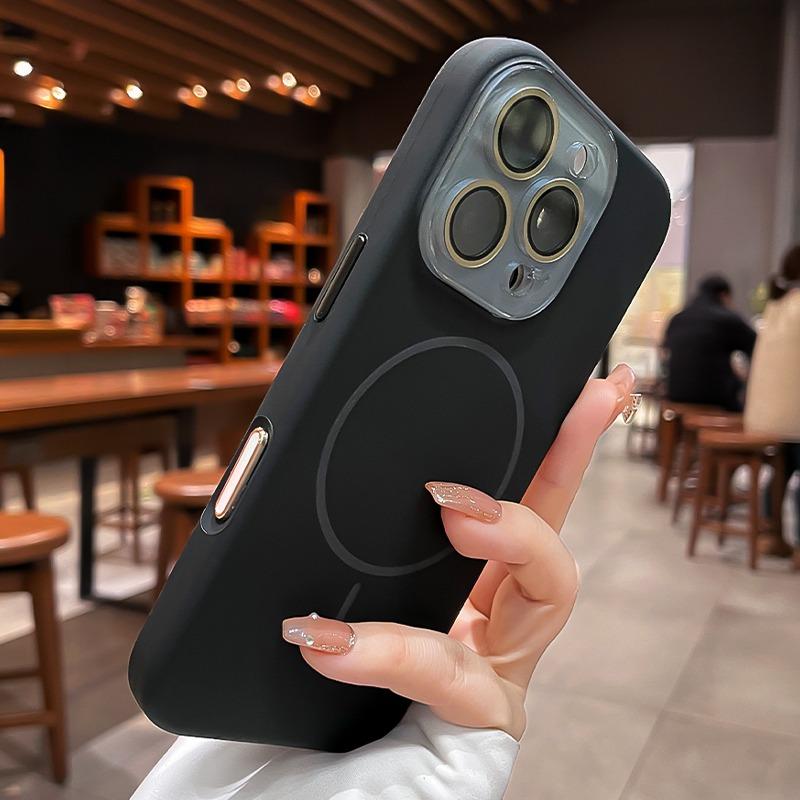 Liquid Silicone For  Charge Magnetic Case For For Iphone 17 Pro Max 16 15 14 13 12 11 Crystal Camera Protection Soft Cover