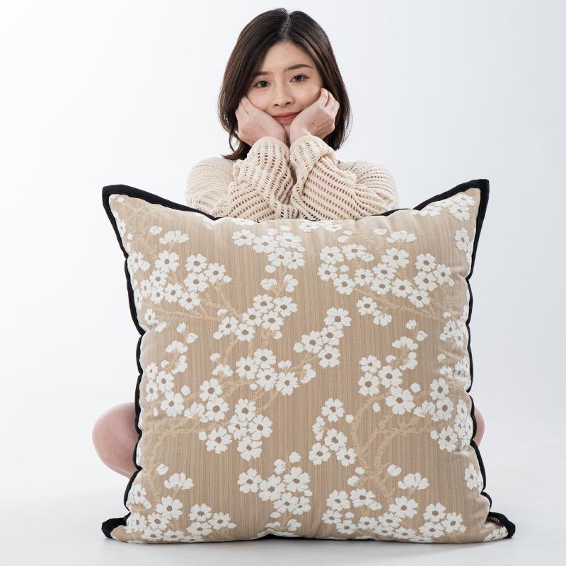 Medieval Style B & B Hotel Throw Pillow Cushion Sofa Living Room Pillowcase Backrest Pad - Soft Fabric Decorative Cushion