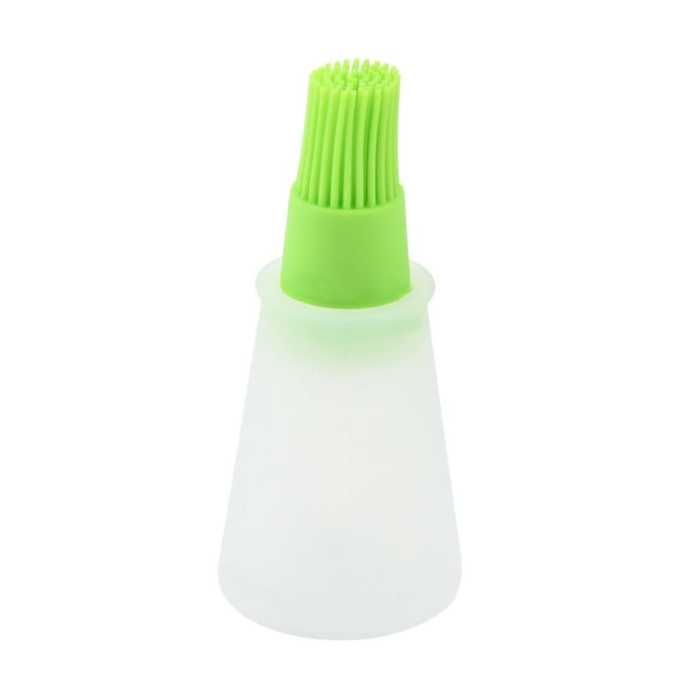 Portable Practical and Attractive Brush Oil Bowl Brush for Oiled Takoyaki BBQ Cooking Silicone Basting Brush Kitchen BBQ Tools