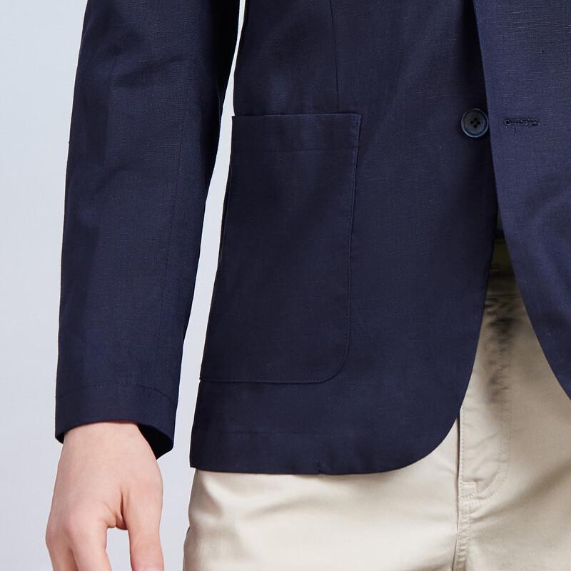 Antonio Men's Tencel-Linen Blend Old Money Style Casual Blazer