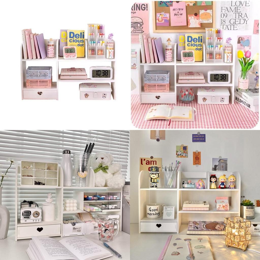 Minimalistisches Schreibtischregal mit Schublade für Schlafzimmer, Arbeitszimmer und Arbeitsplatz