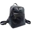 Lederrucksack Damen Schwarz First Layer Rindsleder Damenrucksack Trendy Fashion Vielseitige Weiche Leder Damentasche