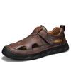 Handmade Summer Men's Breathable Sandals Soft Fashion Comfortable Sandals Outdoor Anti-Slip Beach Casual Sneakers Roman Shoes