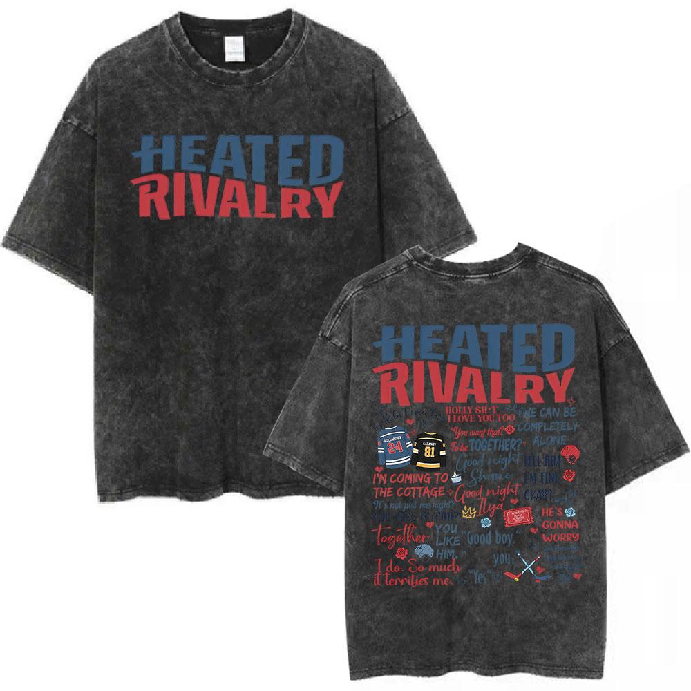 TV Rivalità Riscaldata Shane Hollander Ilya Rozanov Hockey Maglietta Lavata Abbigliamento Uomo per Coppie Magliette di Cotone Casual Streetwear
