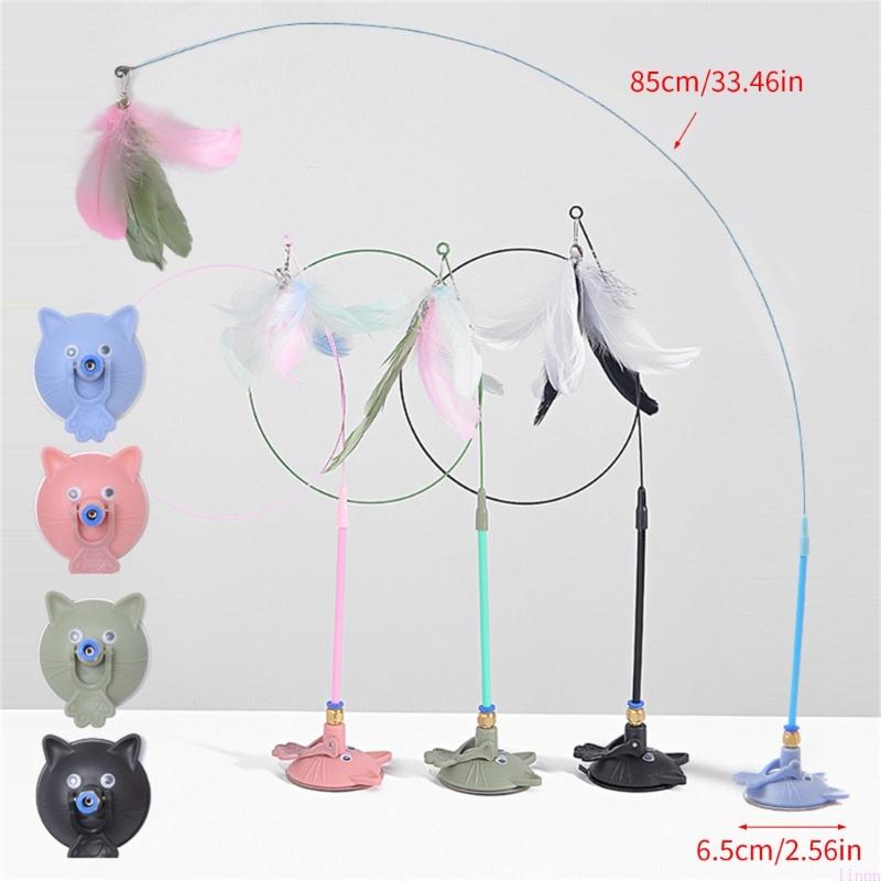 Pet Toy Interactive Pet Teaser Attachments Suction Cup Base For Felines