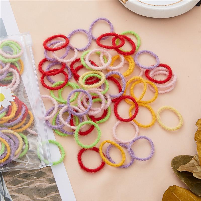 100 Pcs Child and Baby Hair Ties - Elastic, No Damage, High Elasticity Hair Bands for Small Ponytails