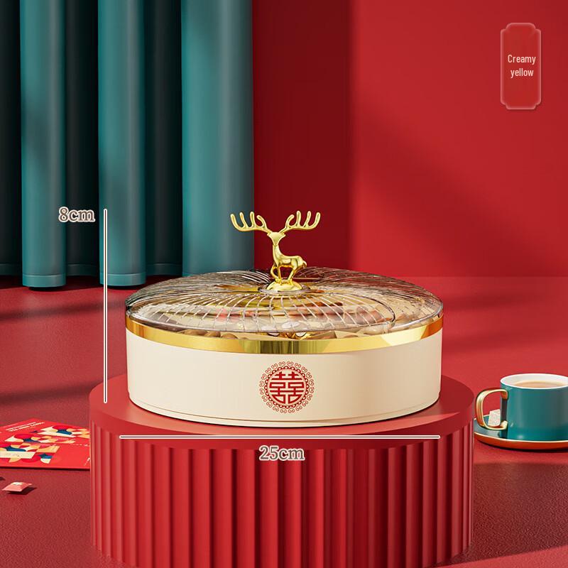 Elk Multi-layer Divided Candy & Dried Fruit Storage Box with Lid 1-layer