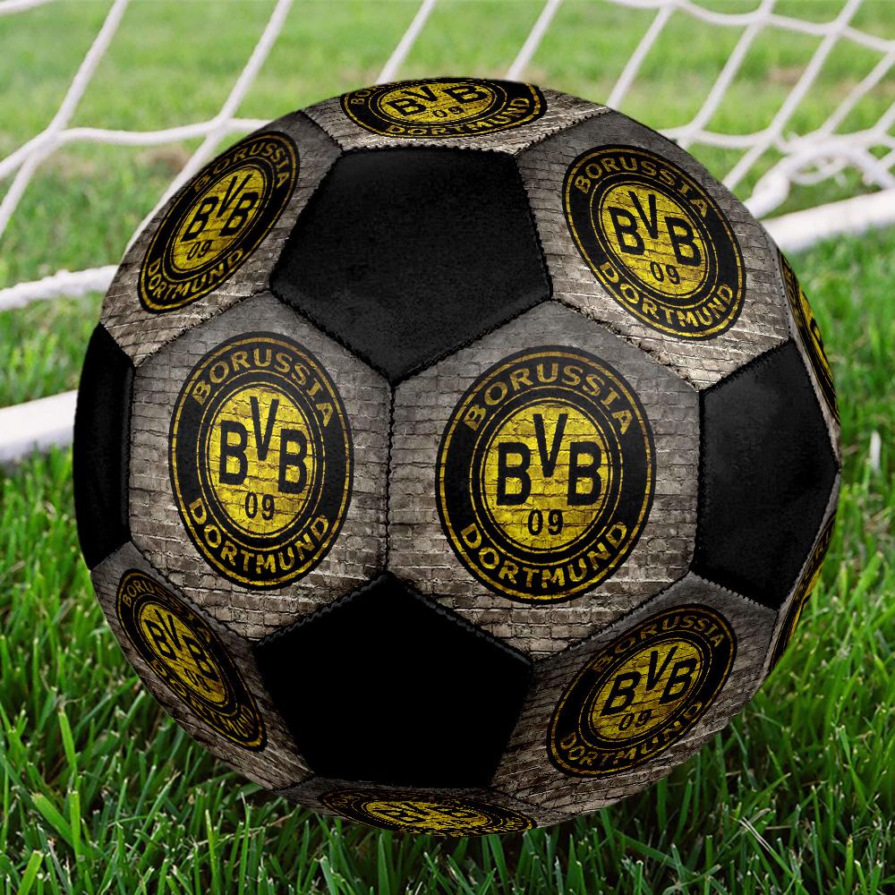 Borussia Dortmund Fußball Bunt Für Alle Altersgruppen Maschinengenäht PVC Wettkampfbereit Langlebig Hoher Rückprall.GRÖSSE5