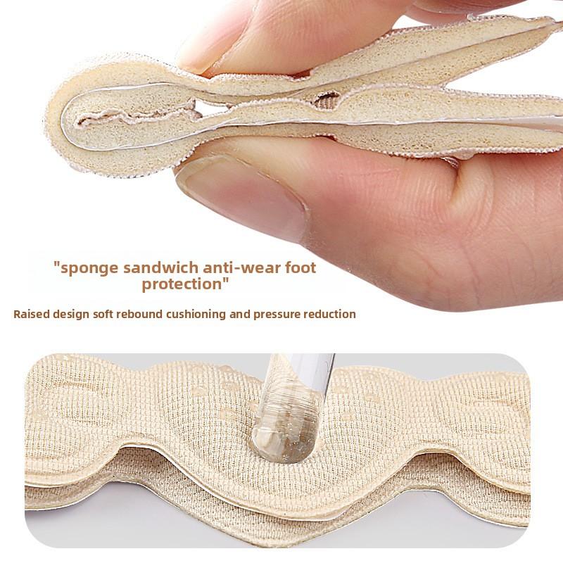 Dispensing Heel Sticker High Heels Sticker Sponge Size Adjustment Heart-shaped Anti-wear Foot Anti-drop Heel Waterproof Bubble Heel Protective