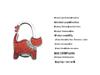 Two-heart Cat Bag Hook: Customizable Logo, Inner-Folding Table Edge Hook for Ladies