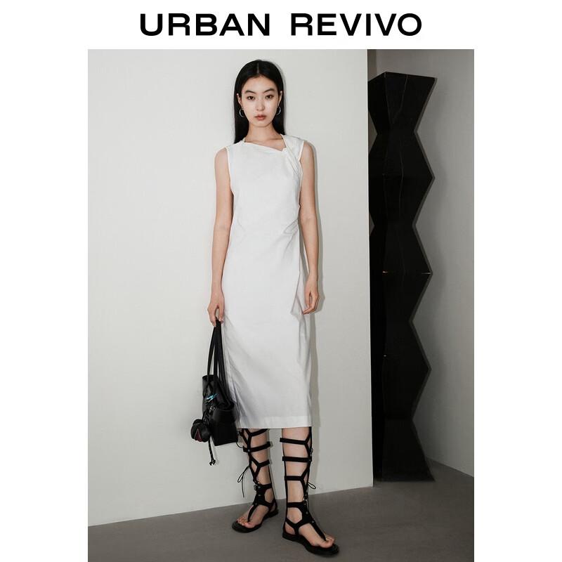 UR2025 Pleated Waist Sleeveless Dress