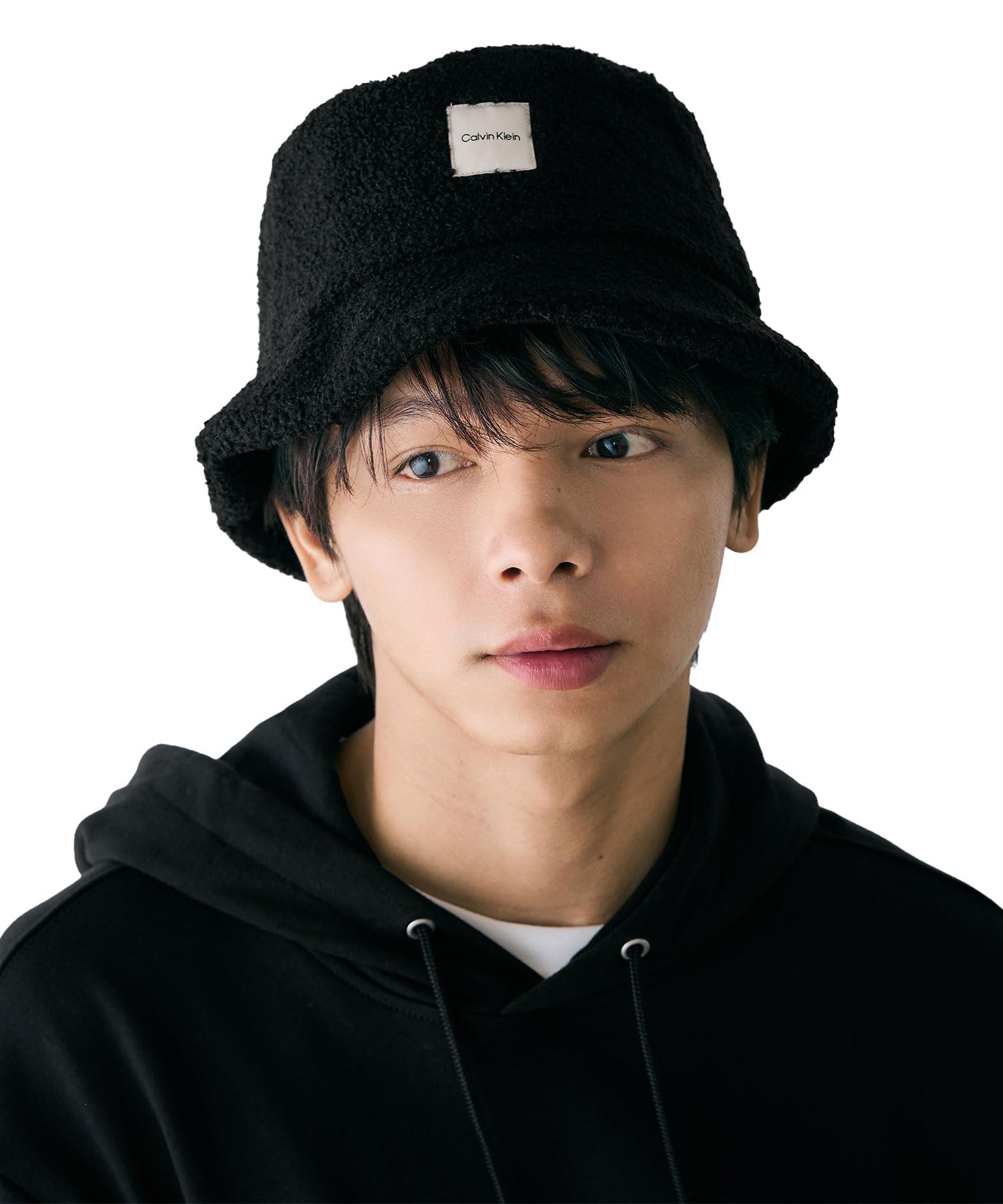 Hat Boucle Patch Bucket Hat 4F5055G OS BLACKUB1 [Calvin Klein] -