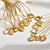 Women's Heart Shape Locket Pendant Necklaces Stainless Steel Snake Chain Necklace Trendy Jewelry Gift