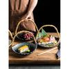 Creative Handheld Hanging Plate Featured Platter Ceramic Sushi Sashime Plate