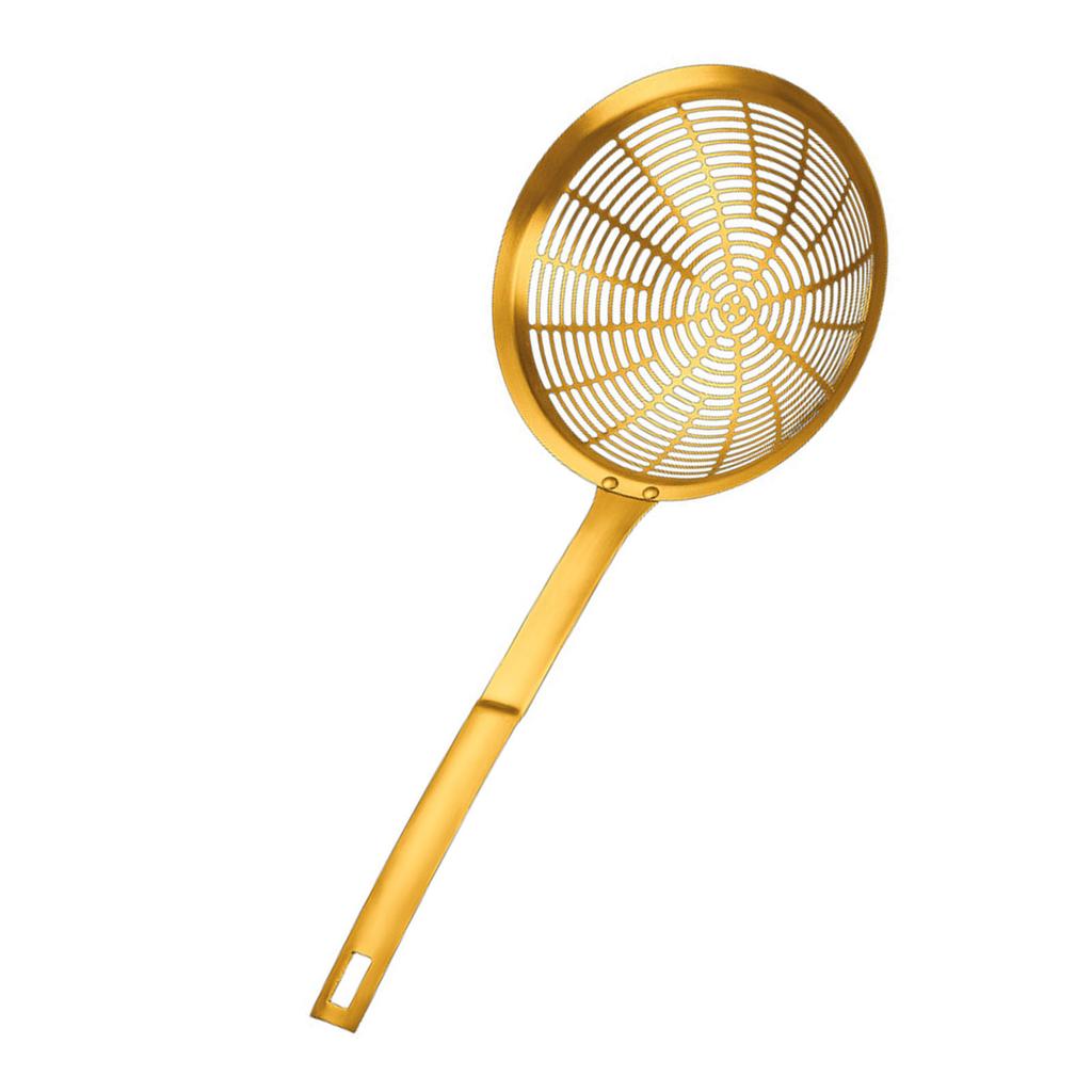 Stainless Steel Slotted Spoon for Cooking and Frying Rustproof Kitchen Skimmer Large Colander Vegetable Broth Tool