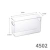 Extra Long 40cm Transparent Narrow Storage Box, 15cm Wide, Waterproof Drawer Organizer