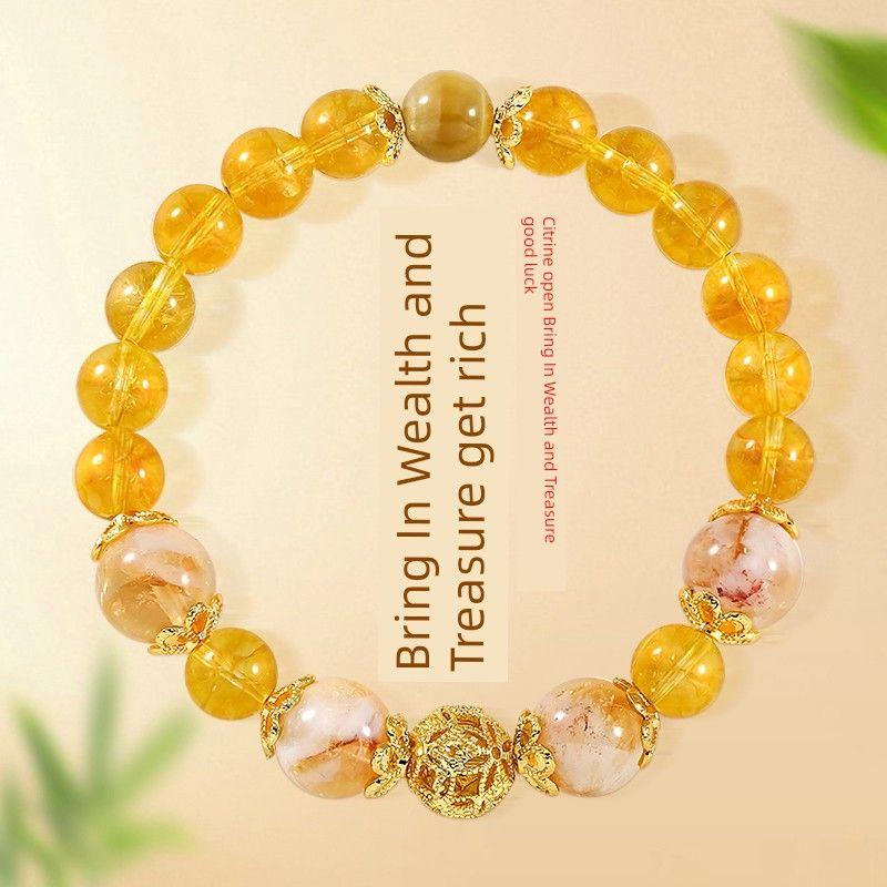 

Двухслойный браслет из белого нефрита Дай Тянь Шань Цуй, женский браслет с подвеской в виде гинкго и тыквы-горлянки, новинка 2025 года, хрустальный браслет