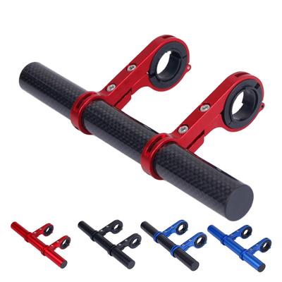 Bicycle Handlebar Bracket Extended Bike Headlight Mount Bar Computer Holder Lantern Lamp Support Rack Alloy Fiber Stand