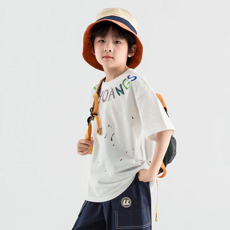 DuoDuoJia Boys' Cooling Letter Print Short Sleeve T-Shirt