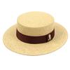 Yunibeosyeolkemiseuteuli Brown Line Beige Panama Hat Panama Hat