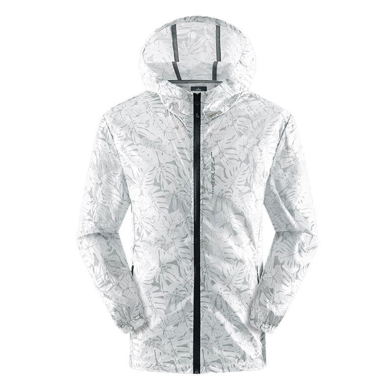 

Мужская одежда для защиты от солнца Мужская летняя новая одежда для защиты от солнца из ледяного шелка Мужская легкая спортивная куртка Повседневная мужская одежда 4XL