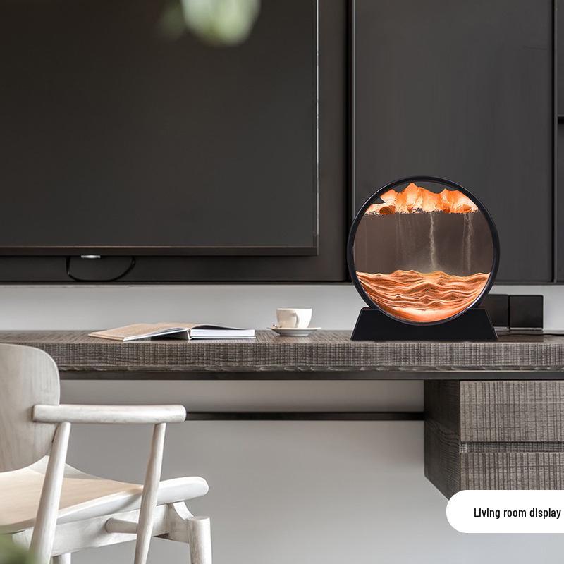 3D Quicksand Hourglass: Stereoscopic Table Ornament for Office and Home Decor