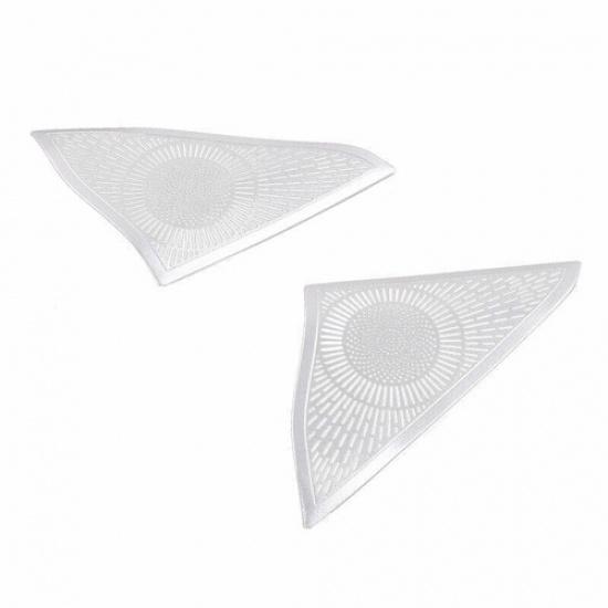 Inner Front Aluminum Silver A Pillar Speaker Frame Cover For Benz E-Class 12-15