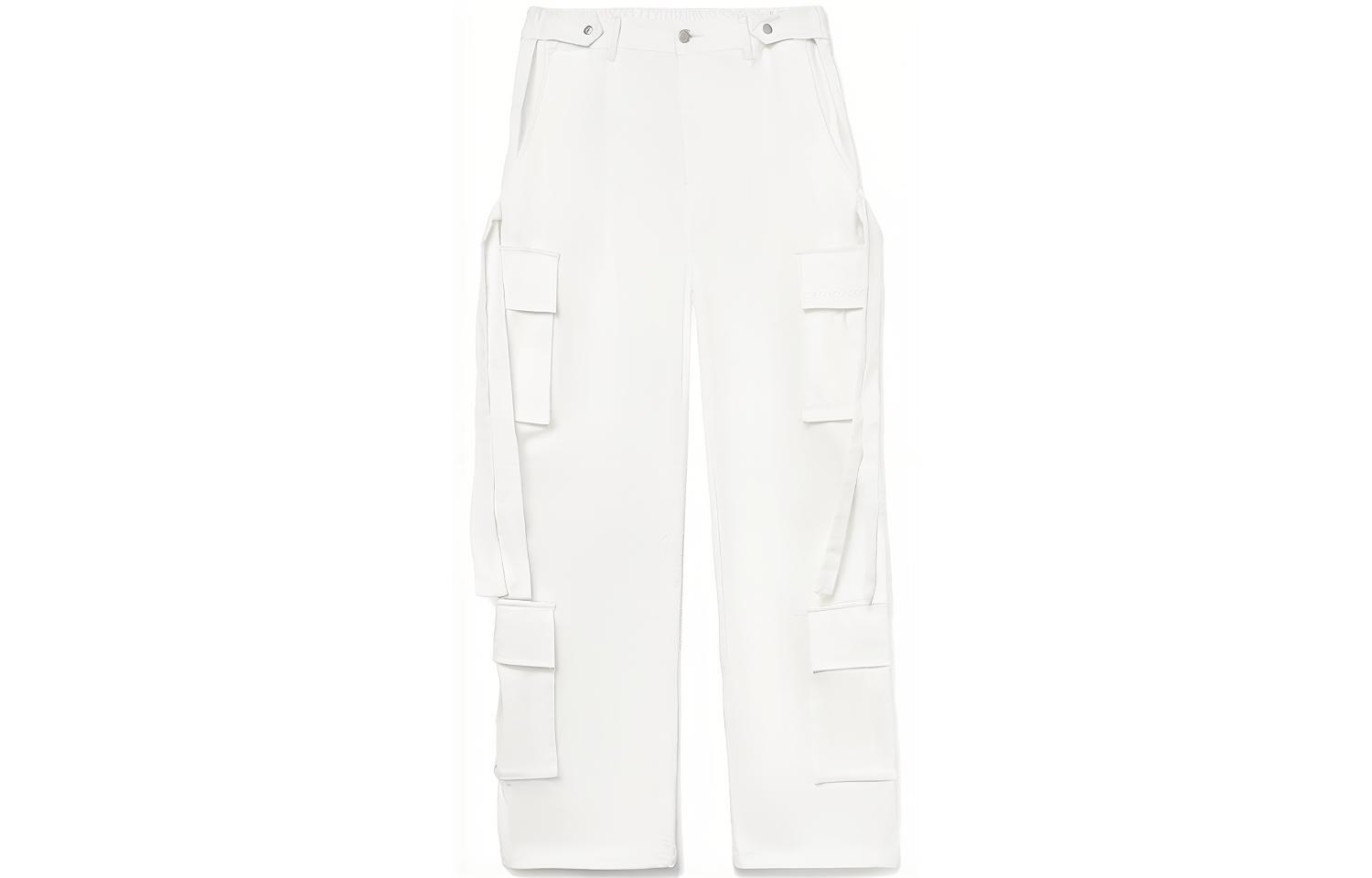 Li Ning CF Tracing Casual Pants Unisex White Couple s AKXR557-4 L