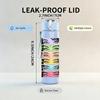 1PC Layer Paper Girl Portrait 750ml Color Plastic Sports Water Bottle Leakproof Flip Straw Lid Suitable for Sports Office Home Use